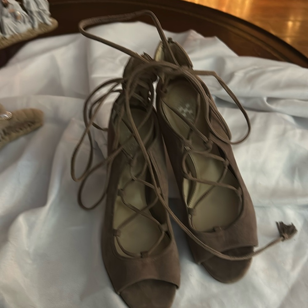 Vince Camuto suede lace up shoes!  
Sexy evening wear!